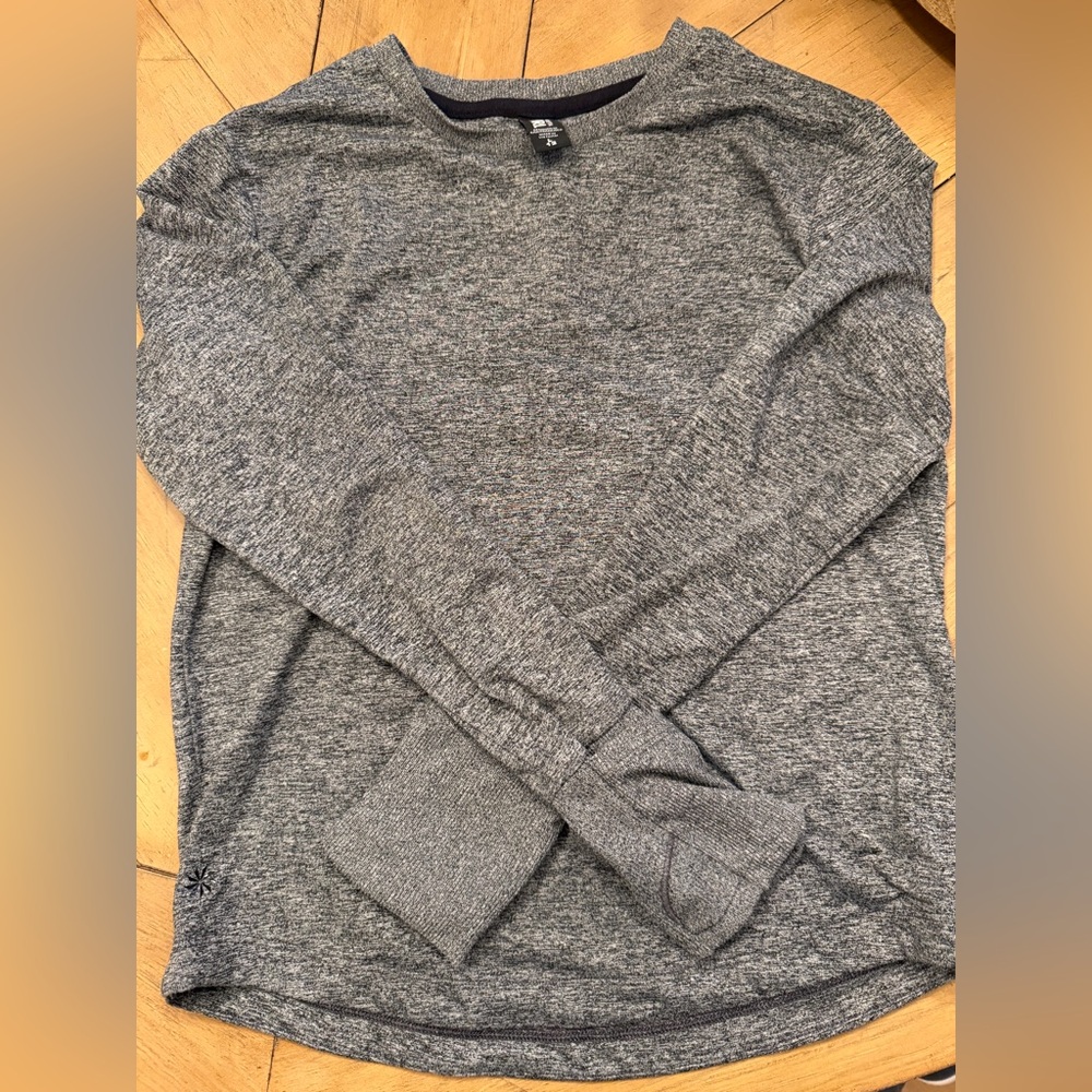 Athleta Girl’s Heather Gray Crewneck Sweater